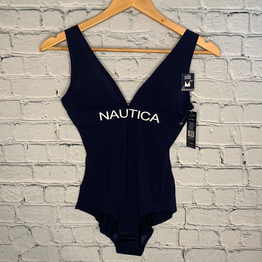 NWT Nautica laser cut body suit shape-wear. Small